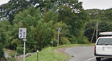 揖斐方面北進方向　左手『落合』の看板側道を降りる